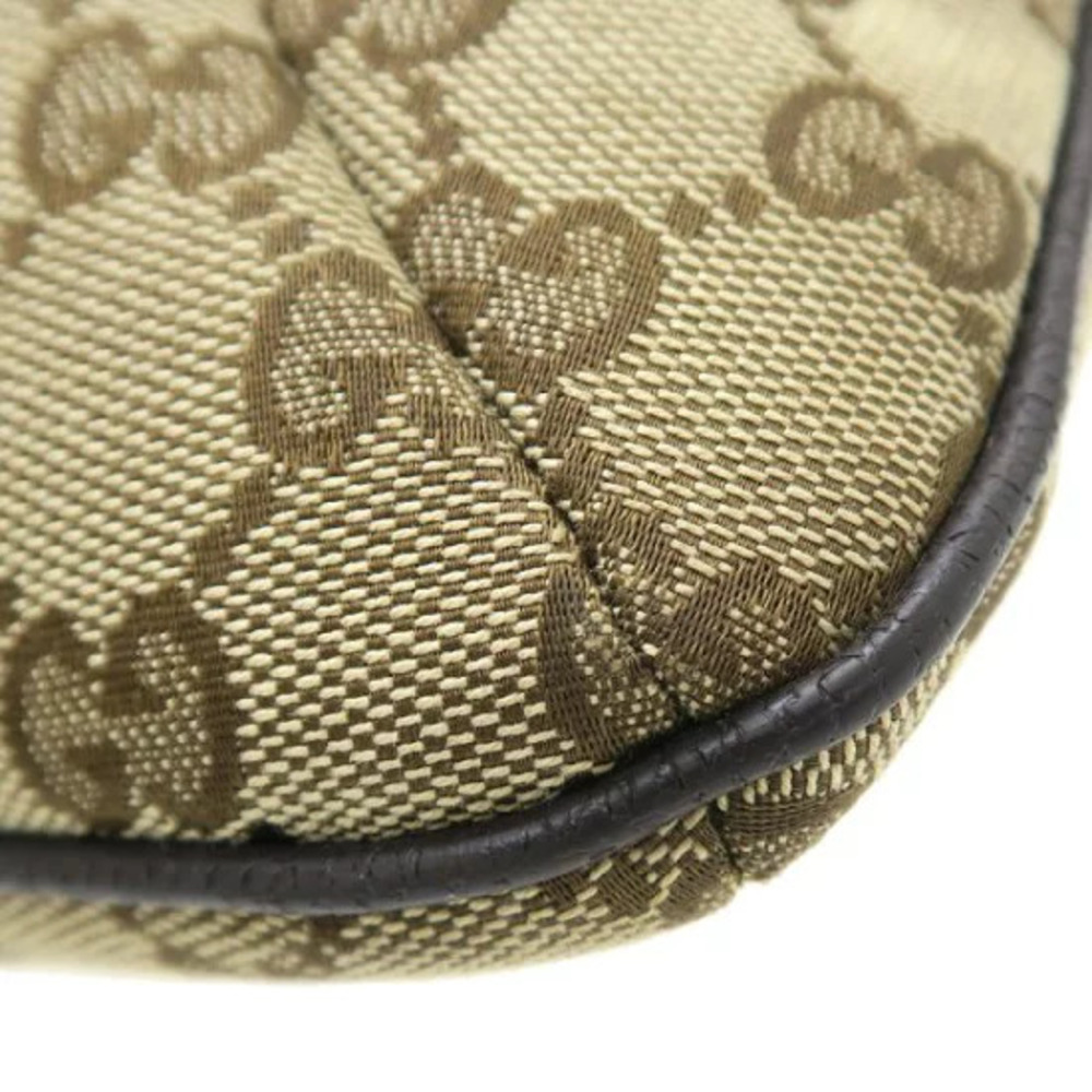 Gucci shoulder bag signature GG canvas web stripe Brown - Picture 6 of 9